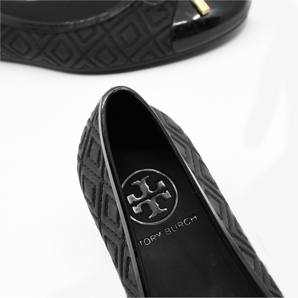TORY BURCH Jelly Logo Ballet Flats US 8M - Picture 9 of 11